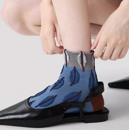 <3對裝> 女裝短筒襪 - 燕子 (50728-1)